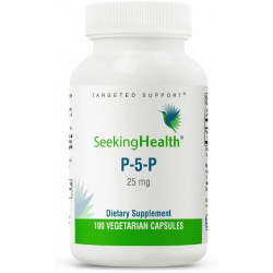 Seeking Health P-5-P (Pyridoxal 5-Phosphate) - Здоров'я імунітету та підтримка метаболізму гомоцистеїну - Підтримка виробництва енергії за допомогою біодоступного вітаміну B6-25, 100 капсул