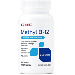 GNC Methyl B-12 2500 мкг - 100 таблеток (100 порцій)