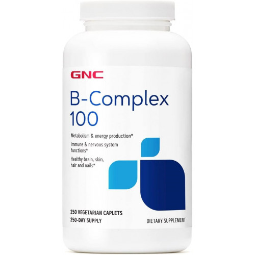 GNC B-Complex 100 | Метаболізм і виробництво енергії | 250 граф