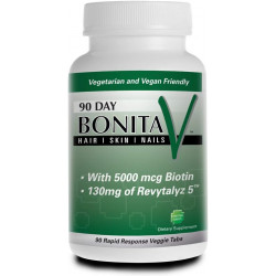 Возможно, вы имели в виду: Bonita V Vegan Hair Nails and Skin Vitamins for Women - 20 Active Ingredients Including Biotin, Revitalyze 5 - Stronger Nails, Healthy Skin, Hair Growth Vitamins - 90 Veggie Tablets