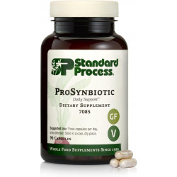 Standard Process ProSynbiotic - Повний харчовий кишечник, підтримка імунітету, травлення та здоров'я травної системи з біфідобактеріями, коренем цикорію, лактобактеріями Acidophilus та інуліном - вегетаріанські - 90 капсул