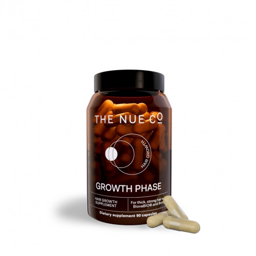 Возможно, вы имели в виду: The Nue Co. GROWTH Phase Supplement, Supports Hair Growth, Reduces Breakage, Thicker & Fuller Hair, Contains Vitamins, Reishi Mushrooms, Proteins & Adaptogens, Vegan, Gluten Free, 30 Capsules