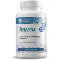 Thiamax Vitamin B1 (Thiamine TTFD) капсули, без наповнювачів або агентів текучості, 100 мг, 180 штук