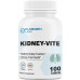 Puregen Labs Kidney-Vite | Premier Kidney, Renal Support | Без ГМО, без глютену, без штучних барвників - 100 вегетаріанських таблеток