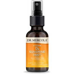 Вітамін D3 Dr. Mercola Sunshine Mist, 5000 МО на порцію, 38 порцій, дієтична добавка, підтримує здоров’я імунітету та суглобів, без ГМО