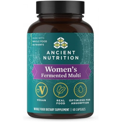 Ancient Nutrition Multivitamin for Women, жіночі ферментовані полівітаміни з вітамінами C, D, K, цинком і магнієм, підтримка імунітету, веганський, 60 Ct