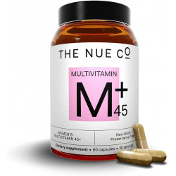 The Nue Co. Женская добавка MULTIVITAMIN 45+ — поддерживает энергию, иммунитет, концентрацию, веганская, без глютена, 60 капсул