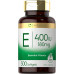 Карлайл Вітамін Е м'які капсули 400 МО | 180 мг | 300 граф | Формула без ГМО та глютену