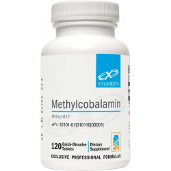 XYMOGEN Methylcobalamin 5000 mcg - добавка вітаміну B12 у маленьких таблетках із приємним смаком - підтримує здорове метилювання, неврологічне здоров'я та здорову імунну систему (120 таблеток)