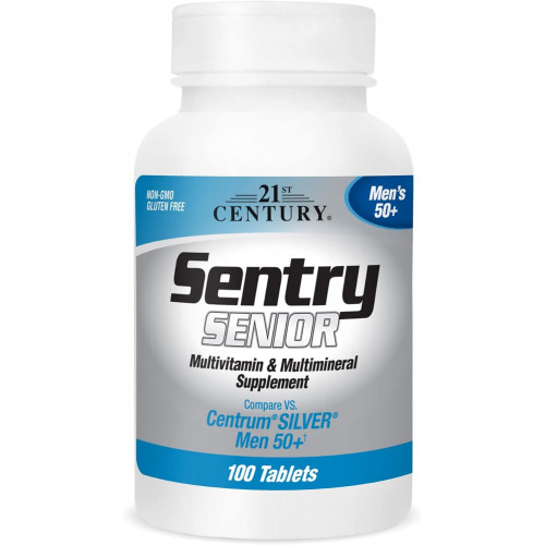 Возможно, вы имели в виду: 21st Century Sentry Senior Men's 50 Plus Tablets, White Unscented 100 Count