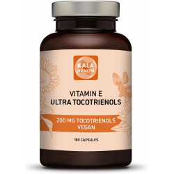 Kala Health Ultra Tocotrienol 200mg Vitamin E Vegan – Усі 4 токотрієноли – Без токоферолу – Підтримує здоров’я імунітету та антиоксидантну добавку Токотрієноли