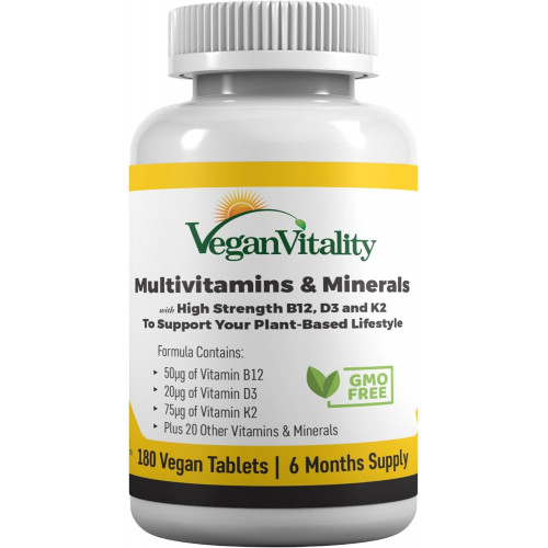 Возможно, вы имели в виду: Vegan Multivitamins & Minerals for Women and Men with High Strength Vitamin B12, D3 & K2. 180 Multivitamin Tablets - 6 Months Supply. Vitamins for Vegans and Vegetarians