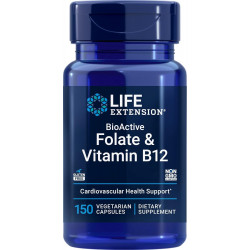 Возможно, вы имели в виду: Life Extension BioActive Folate & Vitamin B12, 150 Vegetarian Capsules - B-9 L Methyl Folic Acid (5-MTHF) AND-b12 Cofactor Veg Caps - Non GMO, Gluten Free B9 Supplement - Supports Mood, Methylation