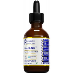 Premier Research Labs: Max B-ND Liquid Vitamin B-Complex for Liver & Brain Health - Sublingual Drops for Energy, Immune & Adrenal Support - 2 flid oz - Тіамін, B12, B6 та інші - для чоловіків, жінок