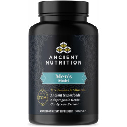 Мультивітаміни Ancient Nutrition для чоловіків, Multi Men's, вітамін D, C, E, B12, цинк, магній, підтримує здорову імунну систему та здоров'я кісток, 90 Ct