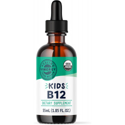 Показан перевод для запроса Vimergy Kids Organic Liquid B12 – Promotes Physical Development and Cognitive Function* – Fast-Absorbing Immune Support* – USDA Organic, Vegan, Non-GMO – 55 mL