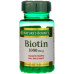 Nature's Bounty Biotin, вітамінна добавка, підтримує метаболізм для клітинної енергії та здоров’я волосся, шкіри та нігтів, 1000 мкг, 100 таблеток