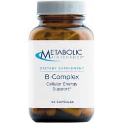 Metabolic Maintenance B Complex - Добавка для підтримки клітинної енергії з L-метилфолатом і ніацином - Високоефективний комплекс вітамінів B, що містить B-12, B-2 і B-6 (90 капсул)