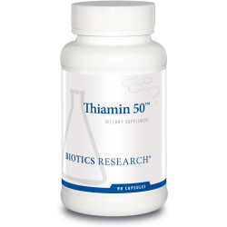 Biotics Research Thiamine 5 ™ - Вітамін В1, 5 мг високої потенції, 5 мг, вироблення енергії, метаболічна підтримка, серцево -судинне здоров'я, здоров'я мозку. 9 капсул