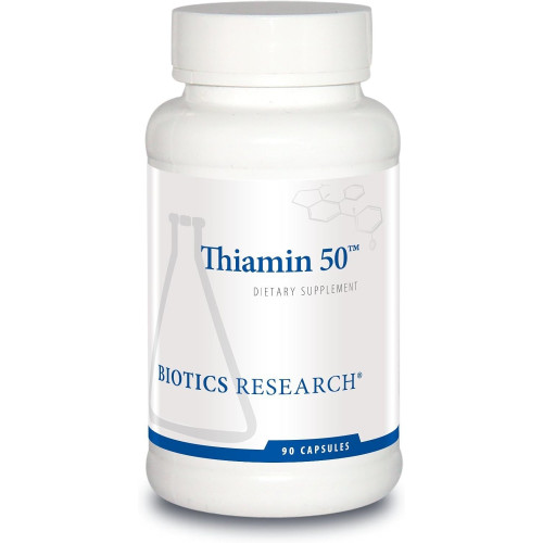 Biotics Research Thiamine 5 ™ - Вітамін В1, 5 мг високої потенції, 5 мг, вироблення енергії, метаболічна підтримка, серцево -судинне здоров'я, здоров'я мозку. 9 капсул