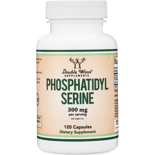 Добавка фосфатидилсерину 300 мг на порцію, 120 капсул (комплекс фосфатидилсерину) від Double Wood