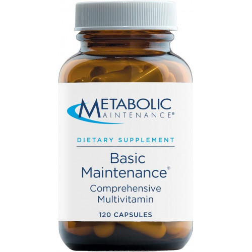 Metabolic Maintenance Basic Maintenance Plus D-3 Without Iron - Мультивітаміни двічі на день з метилфолатом + метил B12 (120 капсул)