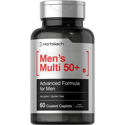 Horbäach Men's Multivitamin 50 Plus | 60 капсул | Добавка без ГМО та глютену