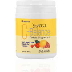 Umeken C-Balance High Potency Вітамін С - жувальний, містить антиоксиданти, лимонну кислоту, гамма-ліноленову кислоту (130 г), запас на 3 місяці, упаковка по 1 шт.