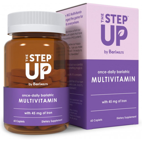 BariMelts The Step Up One Daitric Multivitamin із залізом - запас на 2 місяці (60 капсул) - без цукру - баріатричні вітаміни після операції