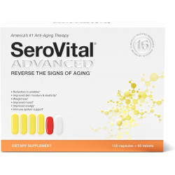 Serovital Advanced для женщин — антивозрастная добавка для женщин — увеличивает уровень важнейшего пептида, связанного со стимуляцией выработки коллагена, пользой для кожи, энергией и сном — 30 дней