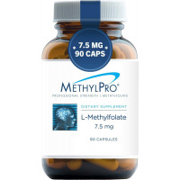 MethylPro 7,5 мг L-метилфолата (90 капсул) - профессиональная сила активного метилфолата, 5-MTHF добавка для настроения, метилирования гомоцистеина + поддержки иммунитета, без глютена и наполнителей