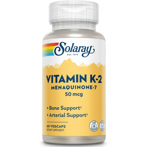 Возможно, вы имели в виду: SOLARAY K2 Mk-7 50 Mcg Capsules | 60 Count