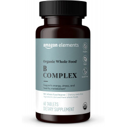 Amazon Elements Organic Whole Food B Complex, 60 табл