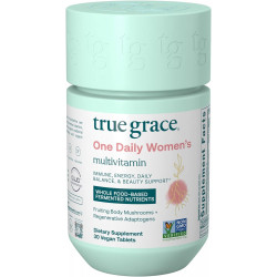 Возможно, вы имели в виду: True Grace One Daily Women’s Multivitamin Fermented Minerals, Organic Adaptogens and Mushrooms Whole Body Balance, Immune, Energy, Beauty Support - Non-GMO, Gluten Free, Soy Free - 30 Vegan Tablets