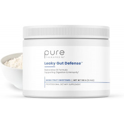 Pure Therapro Rx Leaky Gut Defense - добавка для здоров'я кишечника з L-глутаміном, екстрактом кореня солодки, листям алое, арабіногалактаном - (30 порцій, 168 г)