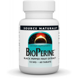 Source Naturals BioPerine, Экстракт плодов черного перца — способствует усвоению питательных веществ* — 60 таблеток