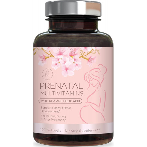 Возможно, вы имели в виду: Hello Lovely! Women's Prenatal Multivitamin with Folic Acid + DHA, Prenatal Vitamins with/Folate, Omega 3, Vitamins D3, B6, B12 & Iron, Pregnancy Support DHA Supplement, Non-GMO - 120 Softgels