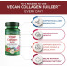 Vegan Collagen Builder - органічні цільні продукти, фрукти + овочі, діоксид кремнію, лютеїн, вітамін С, біотин, виноградні кісточки - амінокислоти, гліцин, лізин + пролін, стимулятори колагену - один раз на день - 30 таблеток