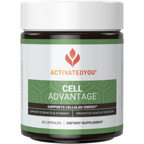 ACTIVATEDYOU Cell Advantage - добавка для підтримки клітинної енергії та мітохондрій - допомагає забезпечити загальну силу тіла, витривалість і здорове травлення, а також фокус і концентрацію (60 капсул)