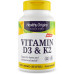 Healthy Origins Vitamin D3 & K2 - Вітамін D3, 50 мкг - Вітамін K2, 200 мкг - Легко засвоювані добавки з вітаміном D і вітаміном K - Добавки без ГМО та без глютену - 180 капсул