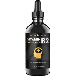 Vitamin B2 Riboflavin Liquid Drops - B2 Vitamin Supplement - 2 oz 60 ml - для чоловіків і жінок