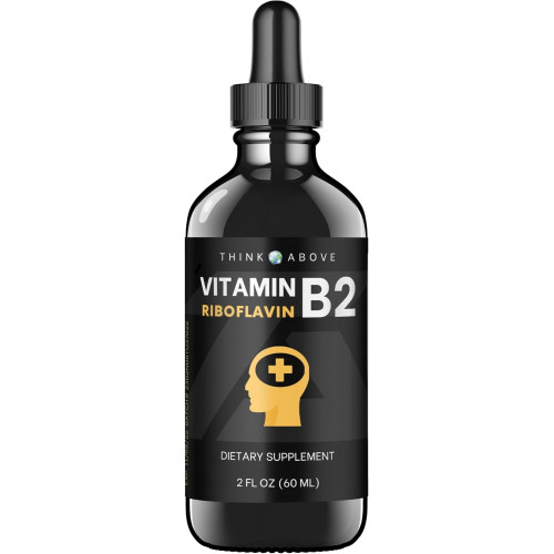 Vitamin B2 Riboflavin Liquid Drops - B2 Vitamin Supplement - 2 oz 60 ml - для чоловіків і жінок