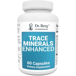 Показан перевод для запроса Dr. Berg Trace Minerals Enhanced Complex - Complete with 70+ Nutrient-Dense Healthy Minerals - Made with/Natural Ingredients - Dietary Supplements - 60 Capsules