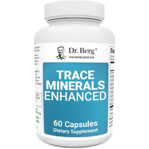 Показан перевод для запроса Dr. Berg Trace Minerals Enhanced Complex - Complete with 70+ Nutrient-Dense Healthy Minerals - Made with/Natural Ingredients - Dietary Supplements - 60 Capsules