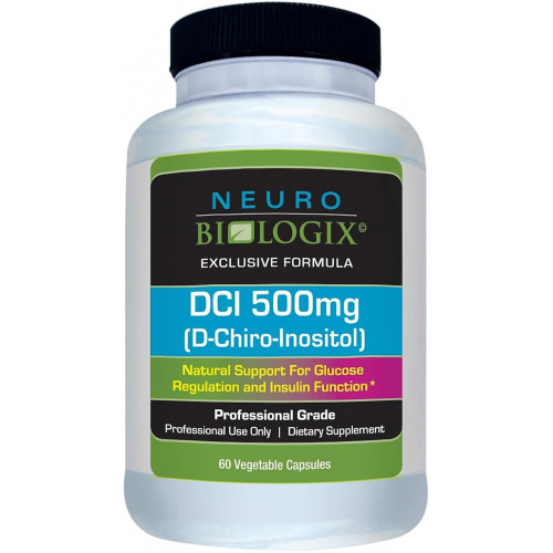 Neuro biologix D-Chiro-Inositol Supplement, підтримує позитивний настрій і емоційне благополуччя, допомагає балансувати, посилює аутофагію для клітинної продуктивності, 60 капсул по 500 мг