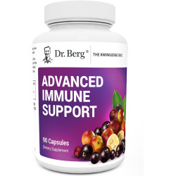 Advanced Immune Support от Dr. Berg — мультисистемная защитная добавка для ежедневного иммунитета с витаминами C, D, цинком и бузиной, 90 вегетарианских капсул