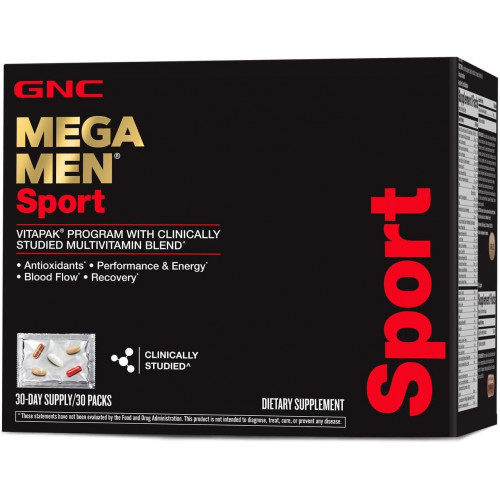 GNC Mega Men Sport Vitapak 30-дневная новая формула