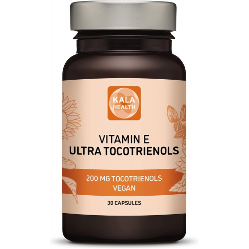 Kala Health Ultra Tocotrienol 200mg Vitamin E Vegan – Усі 4 токотрієноли – Без токоферолу – Підтримує здоров’я імунітету та антиоксидантну добавку Токотрієноли