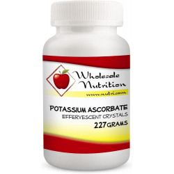 Wholesale Nutrition Potassium Ascorbate - Blend of Potassium & Vitamin C, Shipping Crystal Supplement, Vitamin Powder - Antioxidant, Collagen Production, Health Circulation, 227 Grams