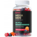 GNC Mega Men Essentials 50 Plus Gummy Multivitamin | Підтримує здорове старіння та здоров'я імунітету | Апельсин, вишня та ягода | 120 граф